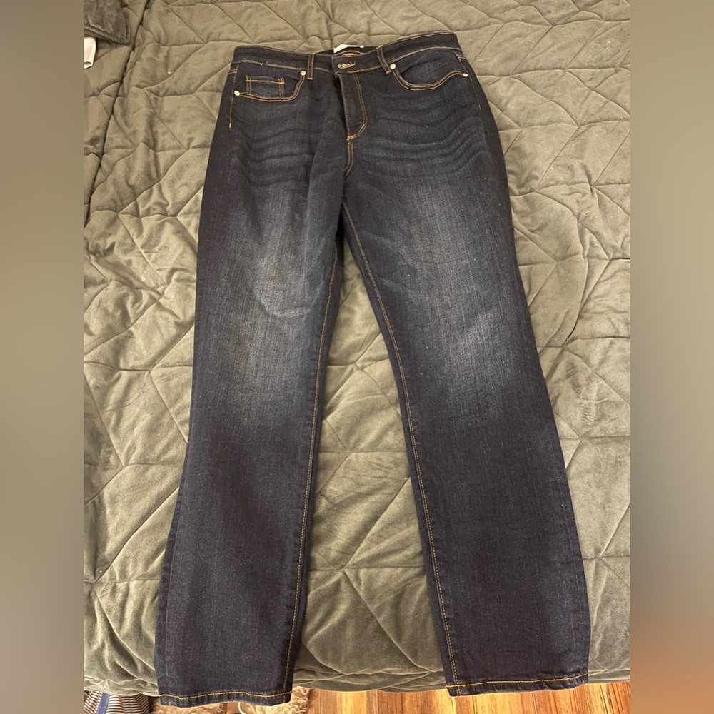 LOFT Women's Dark Indigo Skinny Jeans